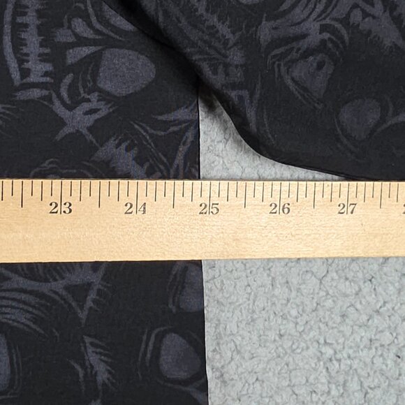 Vintage Shirt Mens Large Black Floral Baggy Loose Xtreme Gear Y2K Skulls NWT - Picture 10 of 15